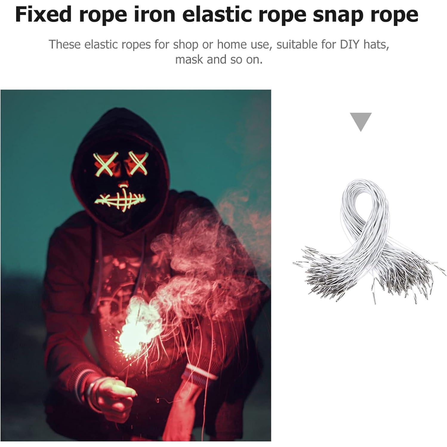 Cuerdas Elásticas ARTIBETTER 100pcs 35.5cm Blancas para Manualidades