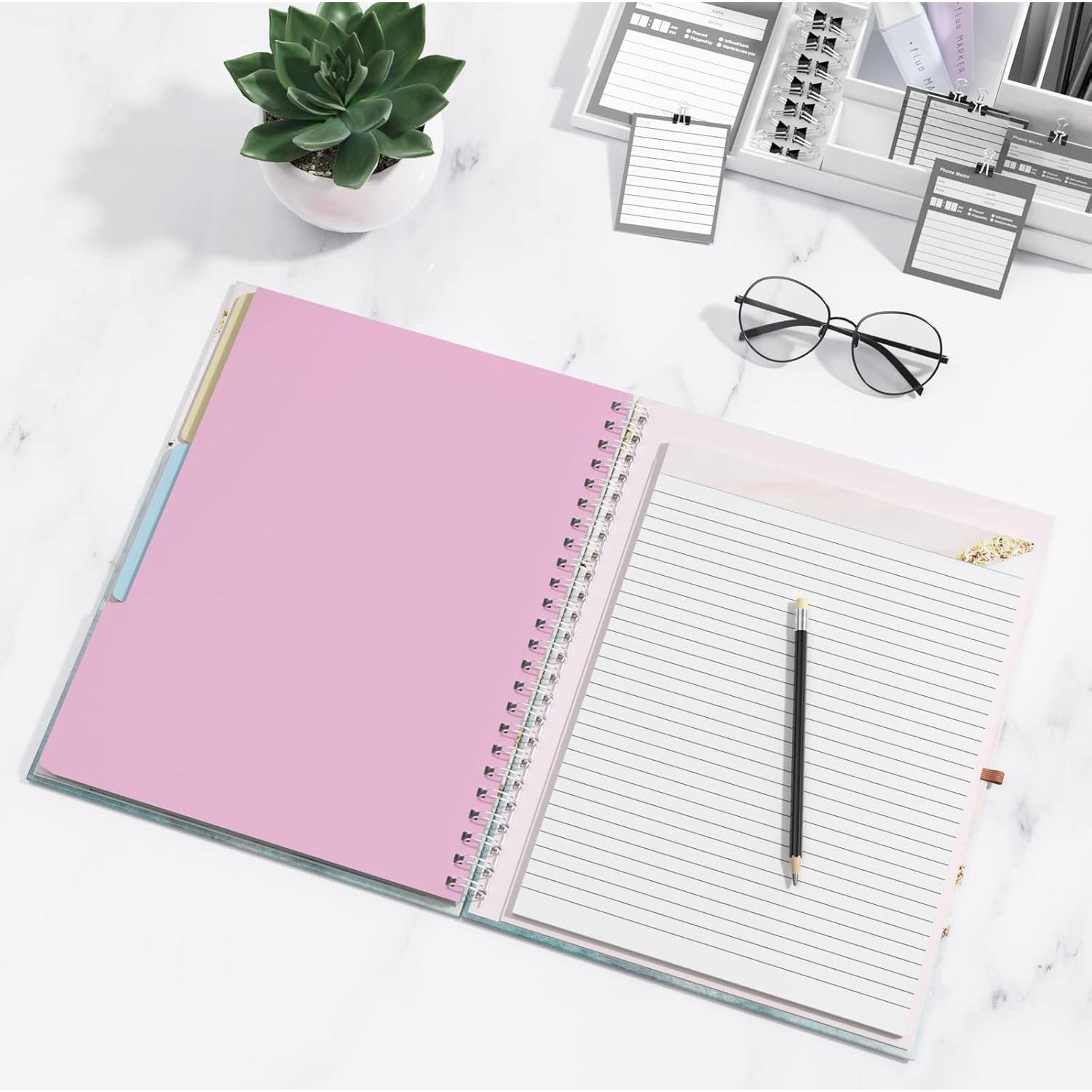 Carpeta Espiral Rimilak A4 con Bloc Refillable 36.8x24.9cm Rosa