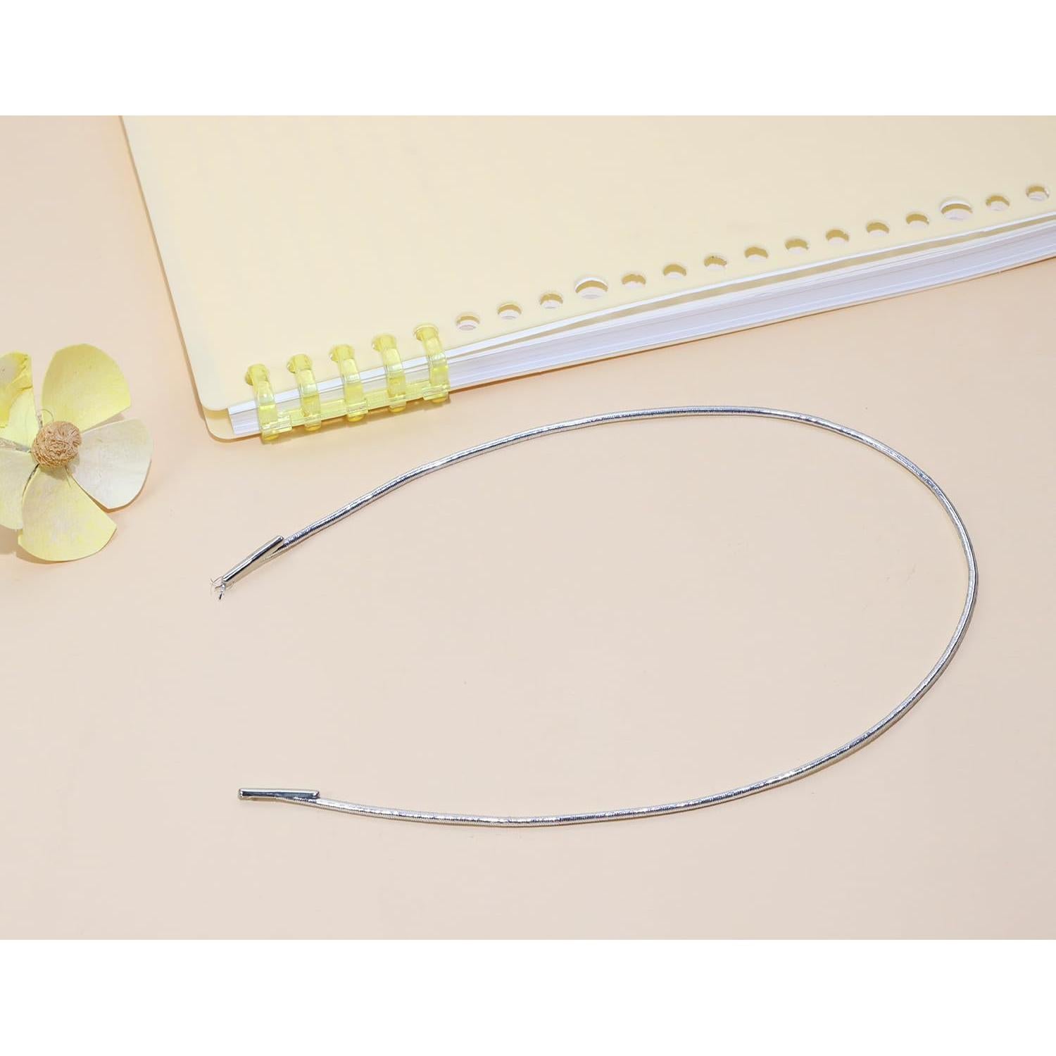 Cuerdas Elásticas Brillantes ONLYKXY 30pcs 37cm Plata