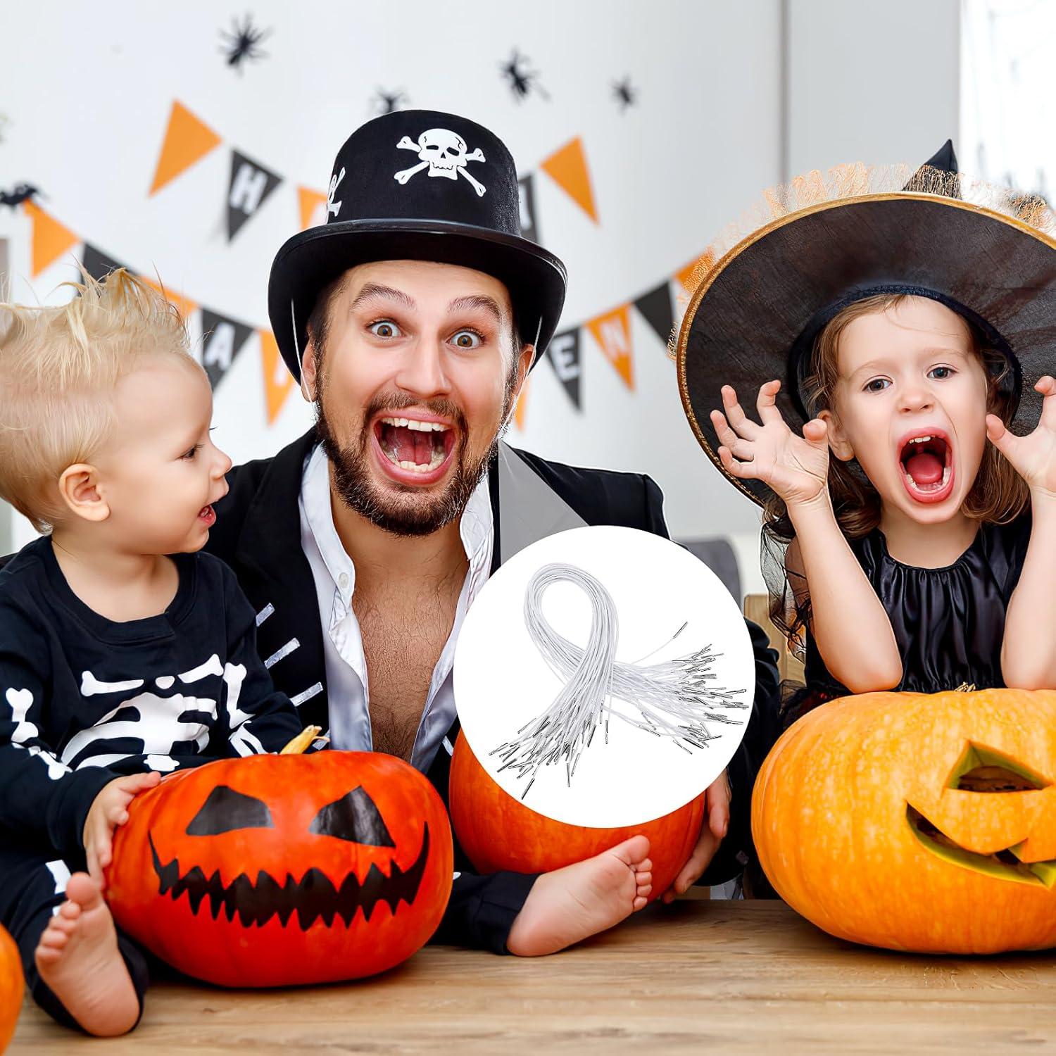 50 Cuerdas Elásticas SHINEOFI con Puntas de Metal Blancas