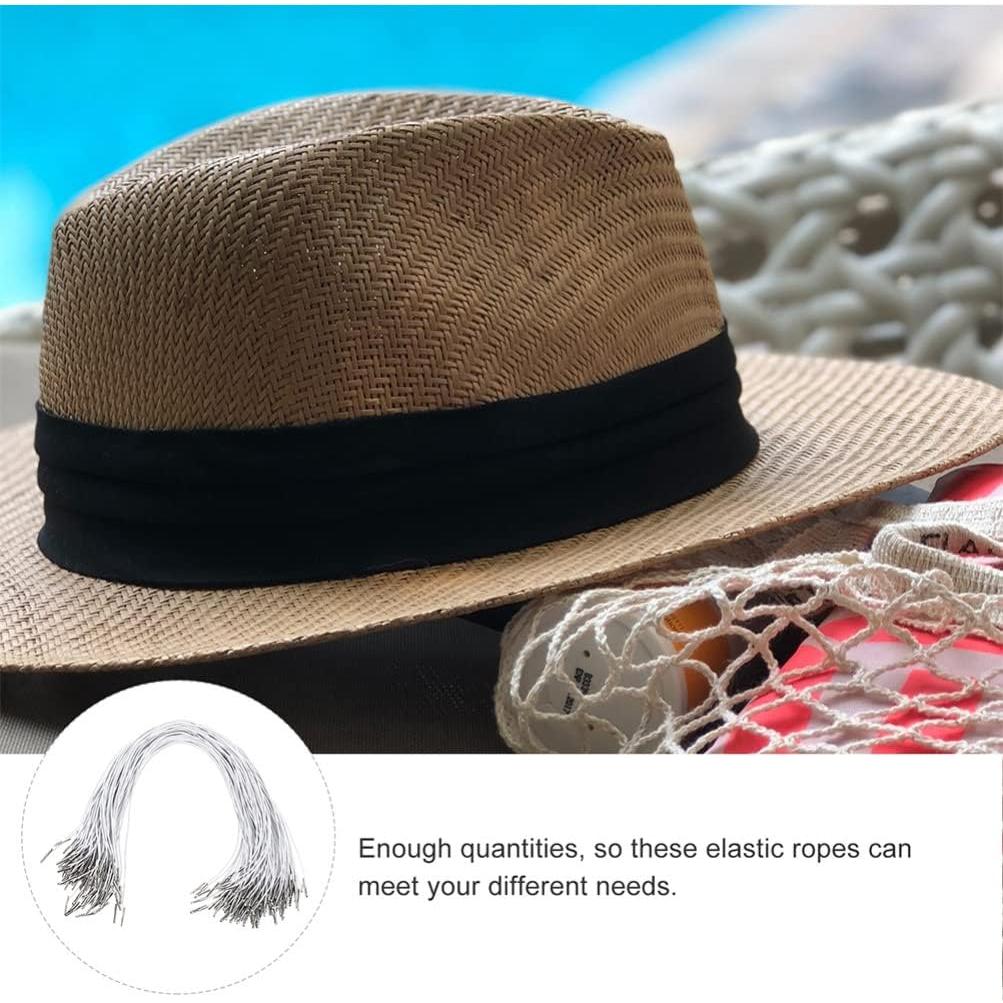 Cuerda Elástica Blanca SEWACC 50 Pcs 35.5 cm para Manualidades