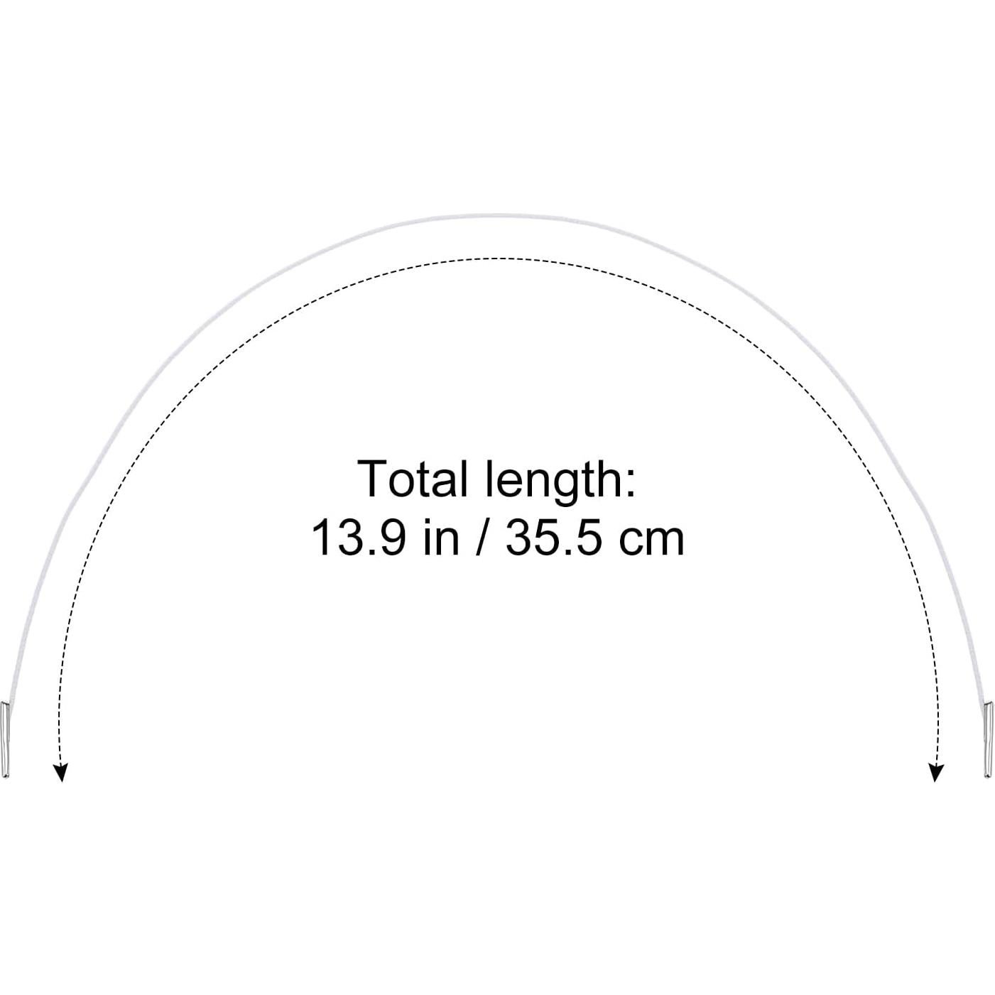 Cuerda Elástica Blanca SEWACC 50 Pcs 35.5 cm para Manualidades