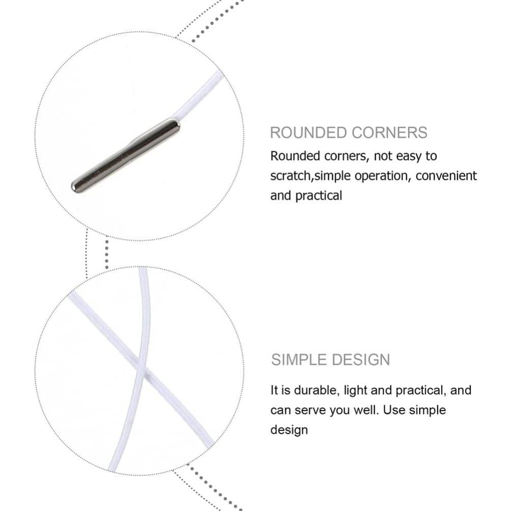 Cuerda Elástica Blanca SEWACC 50 Pcs 35.5 cm para Manualidades