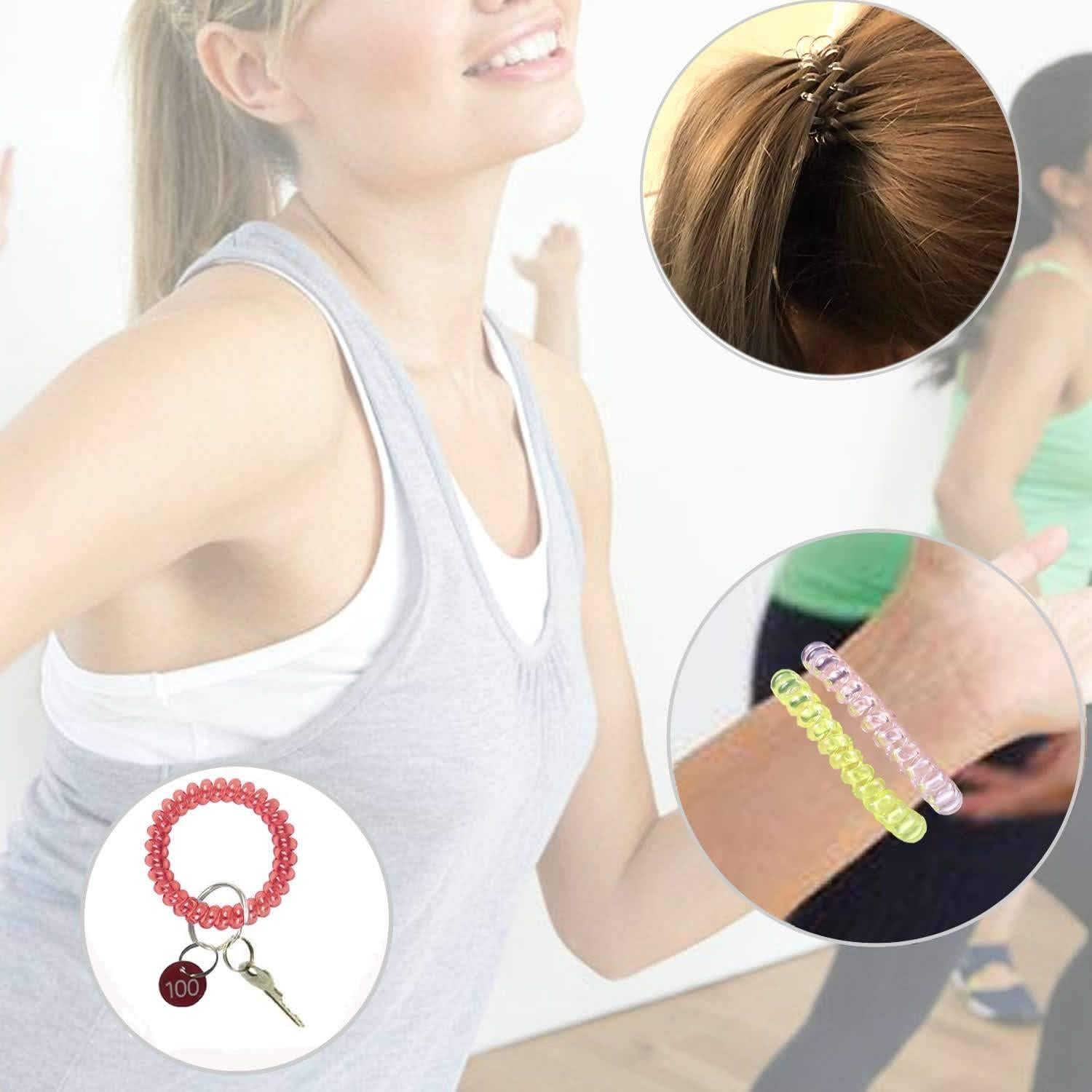 Pulsera Elástica Espiral Colorida BIHRTC - 5 Piezas