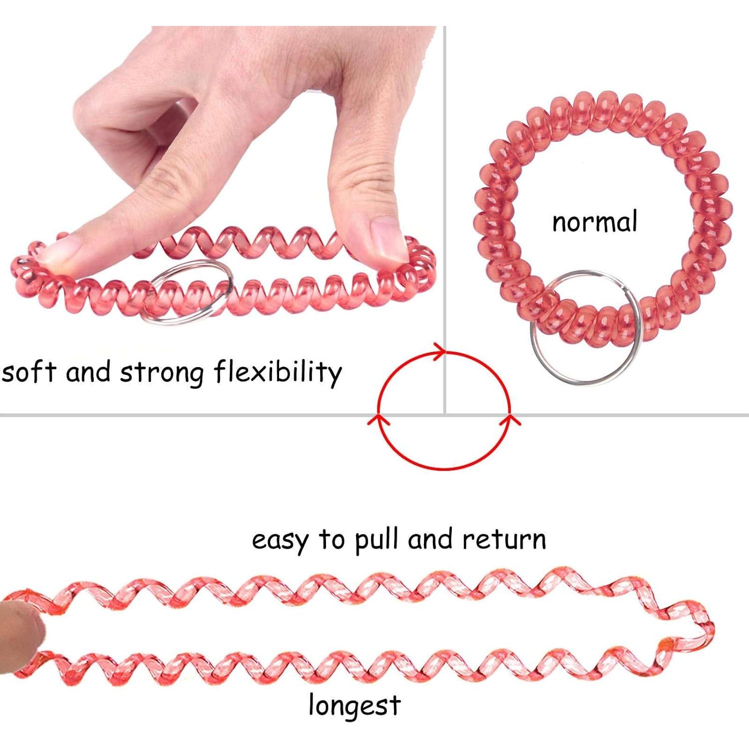 Pulsera Elástica Espiral Colorida BIHRTC - 5 Piezas