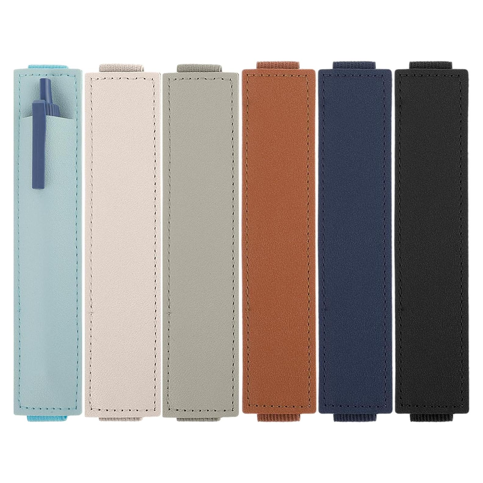 Soporte de Bolígrafos Elástico Mabor - 6 Piezas de Cuero