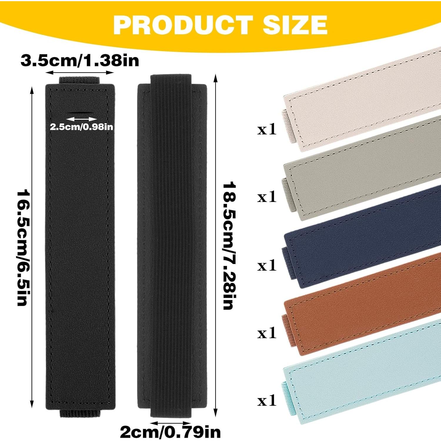 Soporte de Bolígrafos Elástico Mabor - 6 Piezas de Cuero