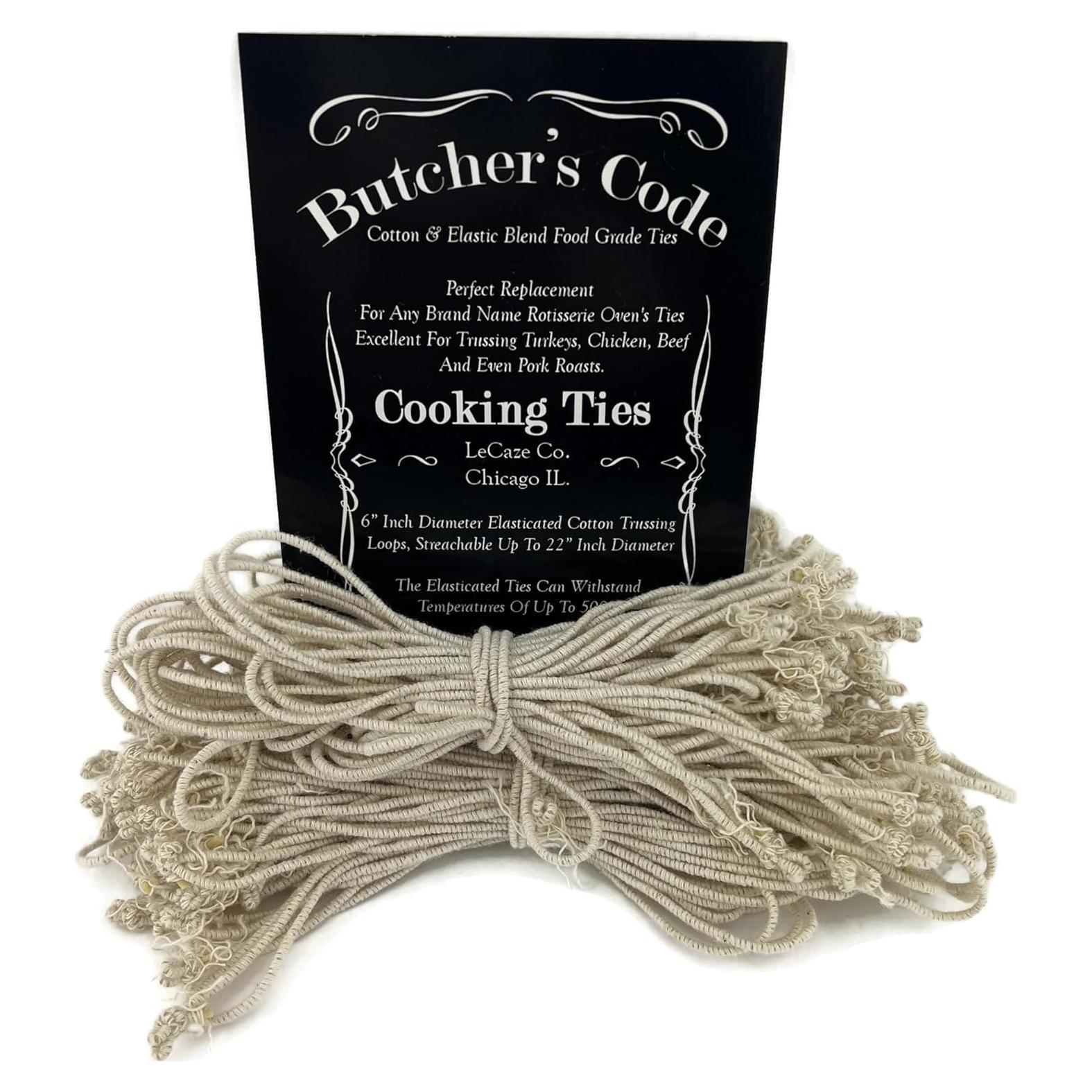 Cintas de Cocina Butchers Code - 50 Lazos Elásticos Resistentes al Calor