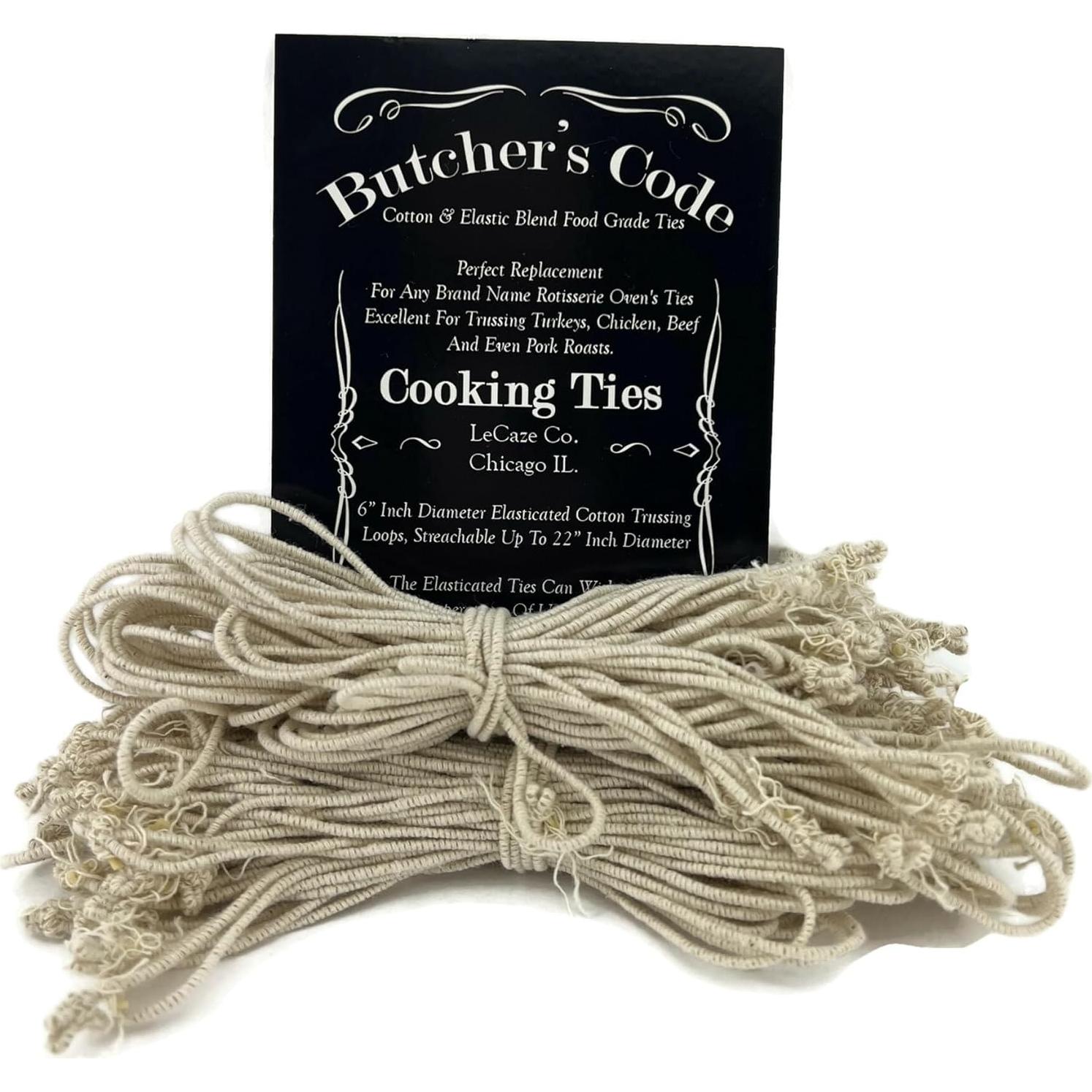 Cintas de Cocina Butchers Code - 50 Lazos Elásticos Resistentes al Calor