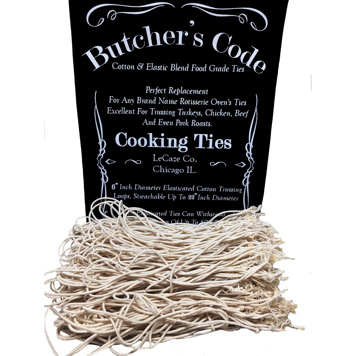 Cintas de Cocina Butchers Code - 50 Lazos Elásticos Resistentes al Calor