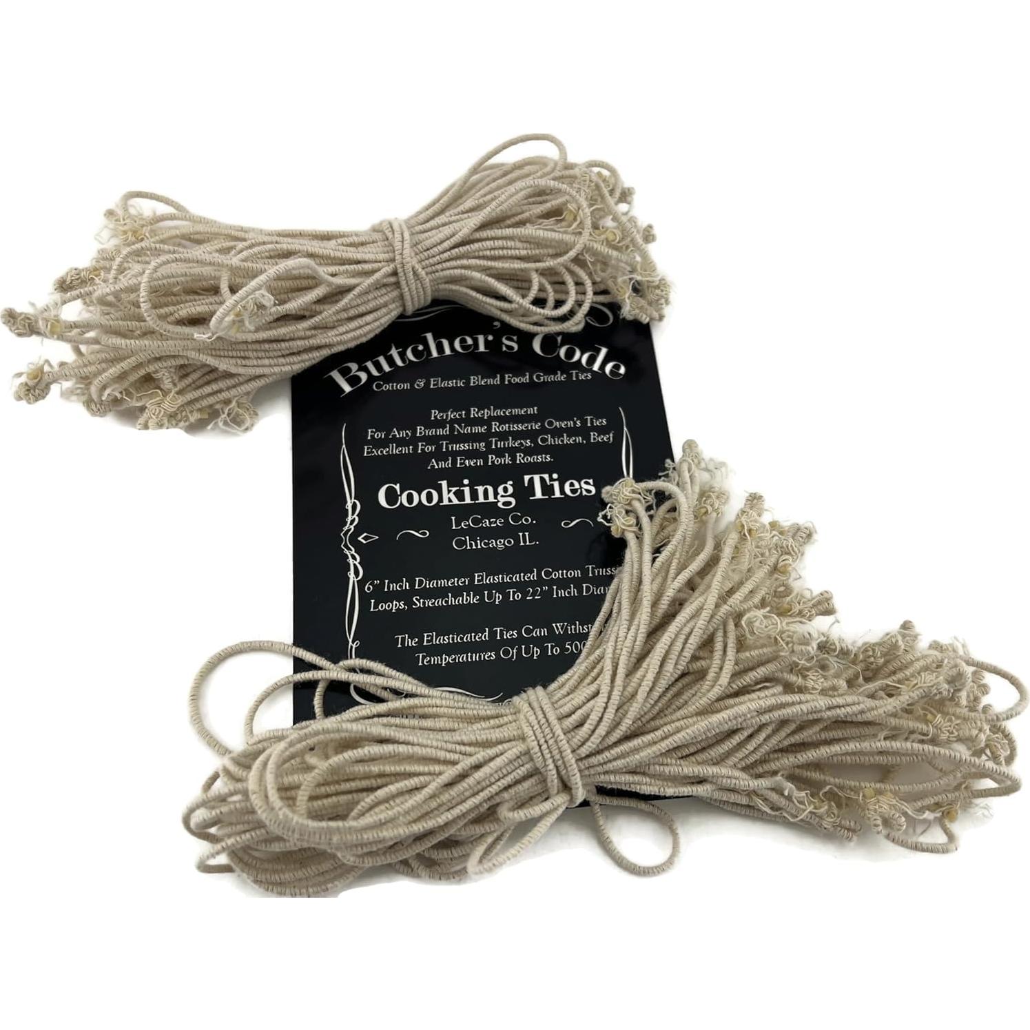 Cintas de Cocina Butchers Code - 50 Lazos Elásticos Resistentes al Calor