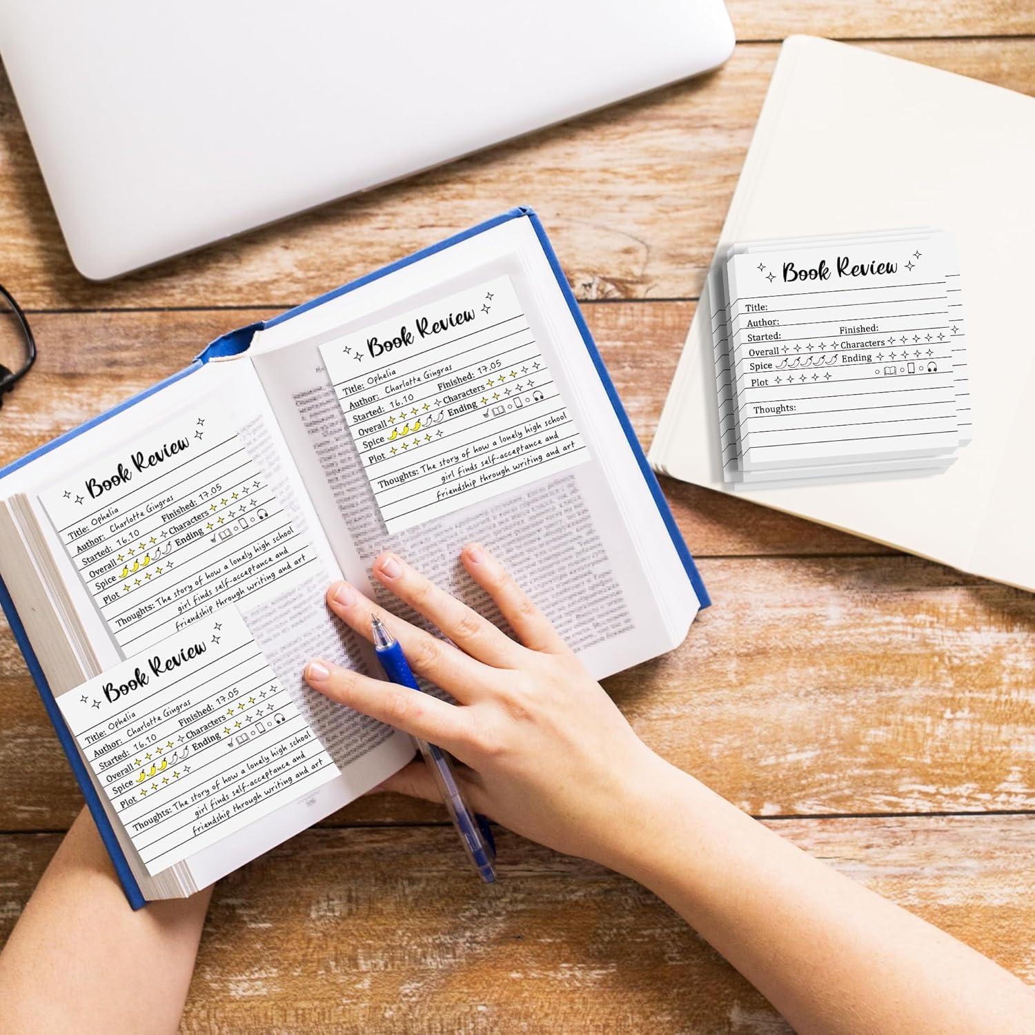 Notas Adhesivas Mini L1rabe - 6 Piezas para Reseñas de Libros