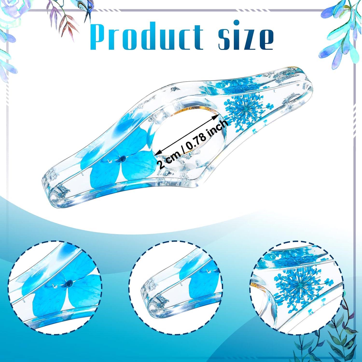 4 Soportes de Página de Libro de Resina Pajean con Flores Secas