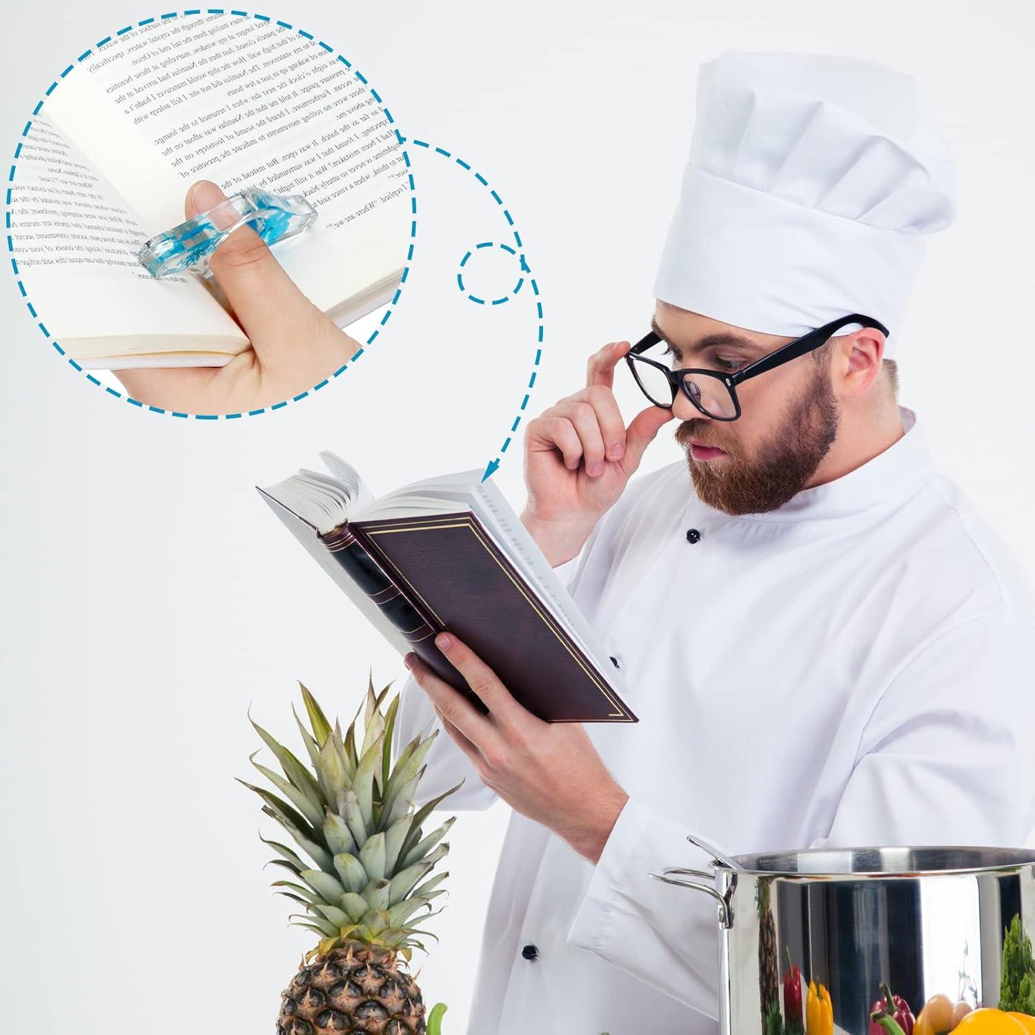 4 Soportes de Página de Libro de Resina Pajean con Flores Secas