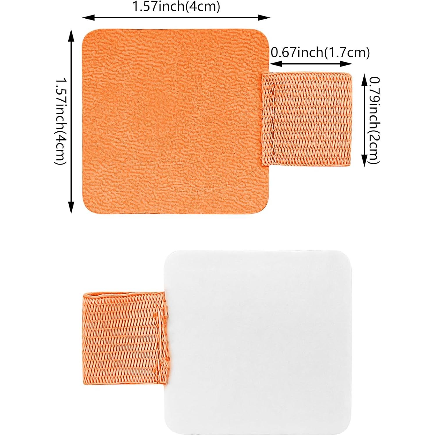 24 Soportes de Banda Elástica Autoadhesivos Aswewamt - Cuero PU