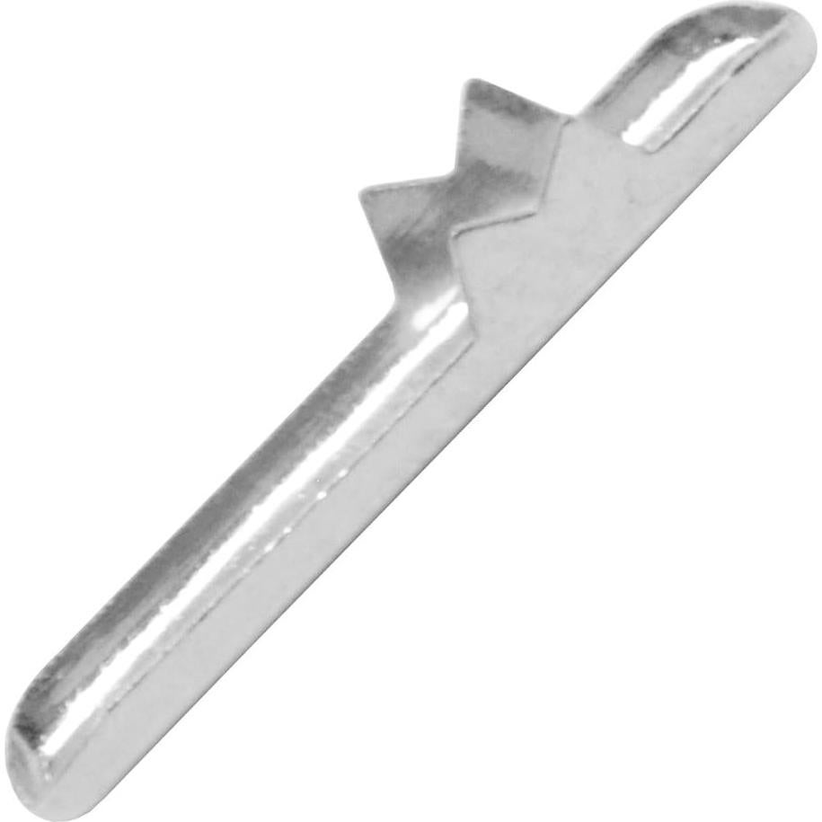 Cuerda Elástica Plateada Mandala Crafts 0.6" con Extremos Metálicos