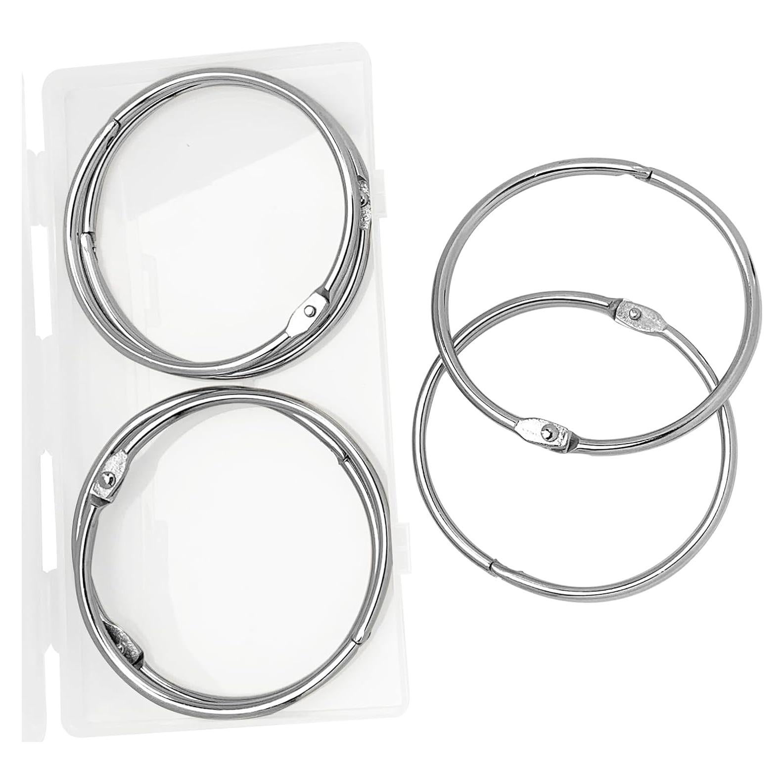 Anillos de Encuadernación de Hoja Suelta KTOJOY 80 mm - 6 Piezas