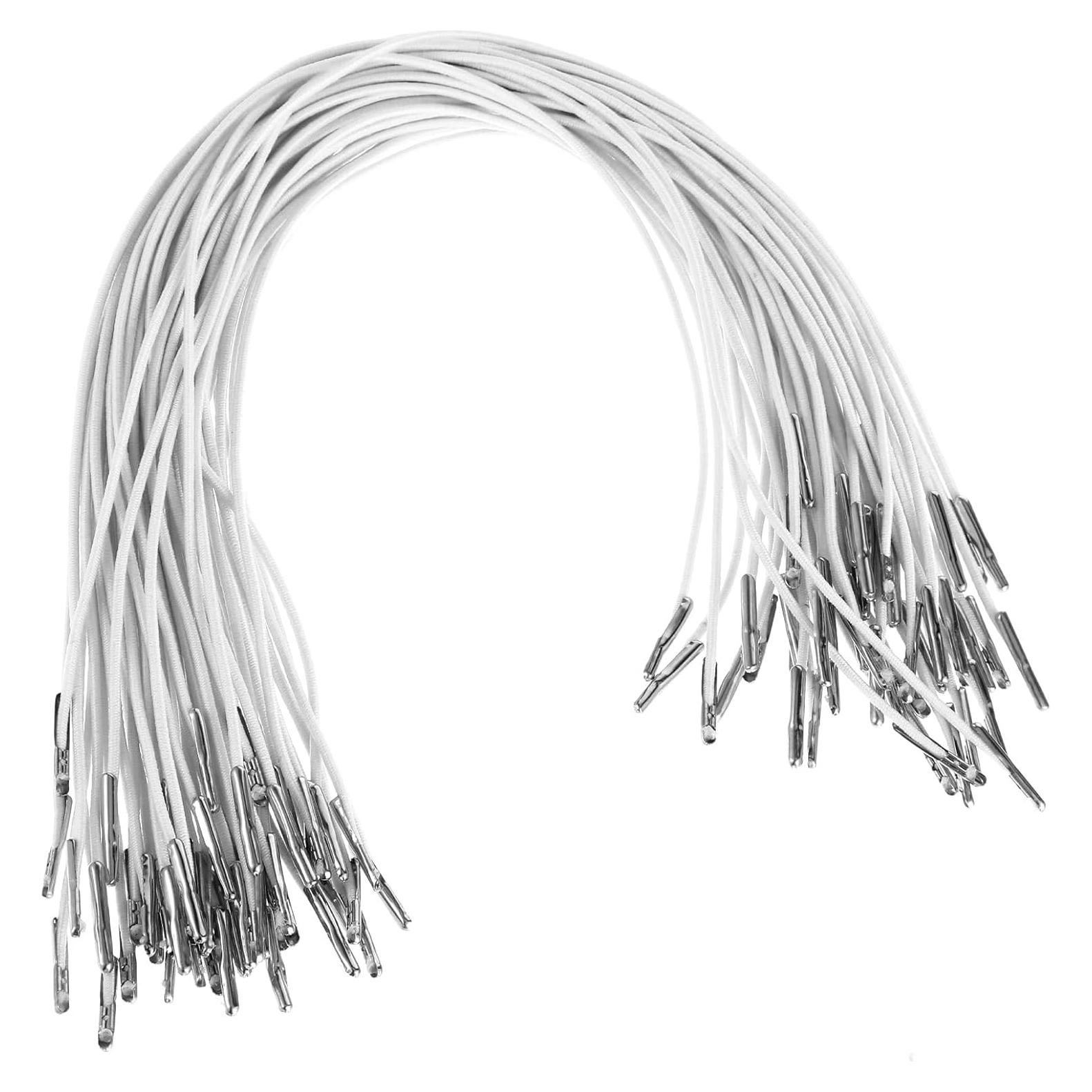 50 Cuerdas Elásticas Heclia de 30 cm con Extremos de Metal