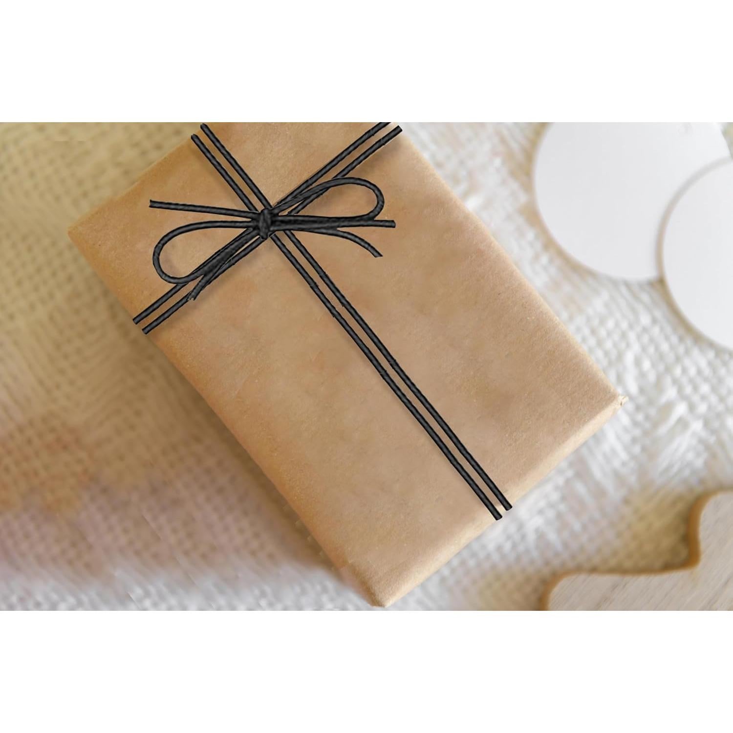 Lazos Elásticos K-Kraft 56 cm Negros para Regalos y Artesanías