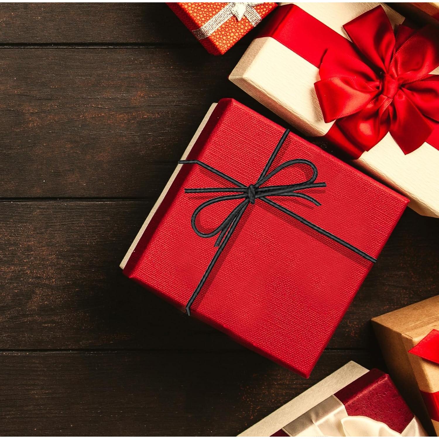 Lazos Elásticos K-Kraft 56 cm Negros para Regalos y Artesanías