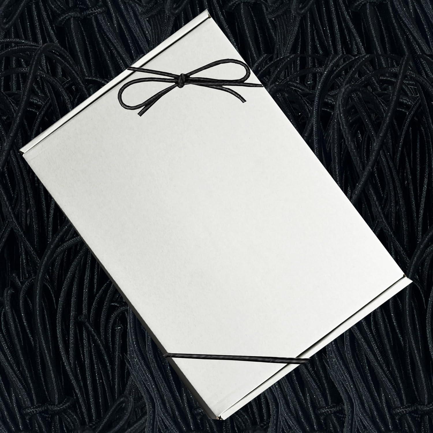 Lazos Elásticos K-Kraft 56 cm Negros para Regalos y Artesanías