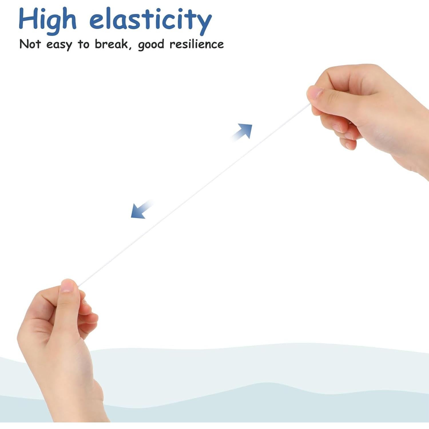 Cuerda Elástica 80 Pcs FdcLixuvol 30 cm con Extremos de Metal