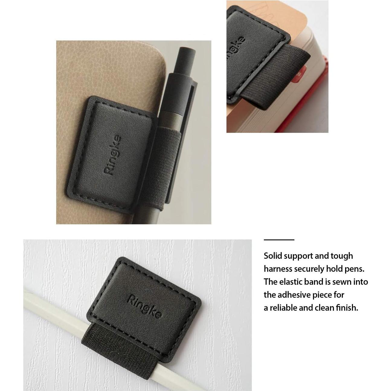 Soporte autoadhesivo Ringke para bolígrafo y Apple Pencil - Negro (3 Pack)