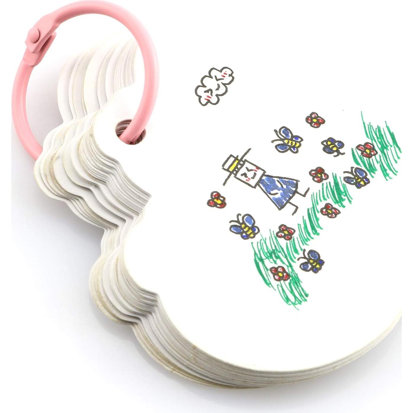 50 Anillos Sueltos de Encuadernación Metal Rosa 25mm Lind Kitchen