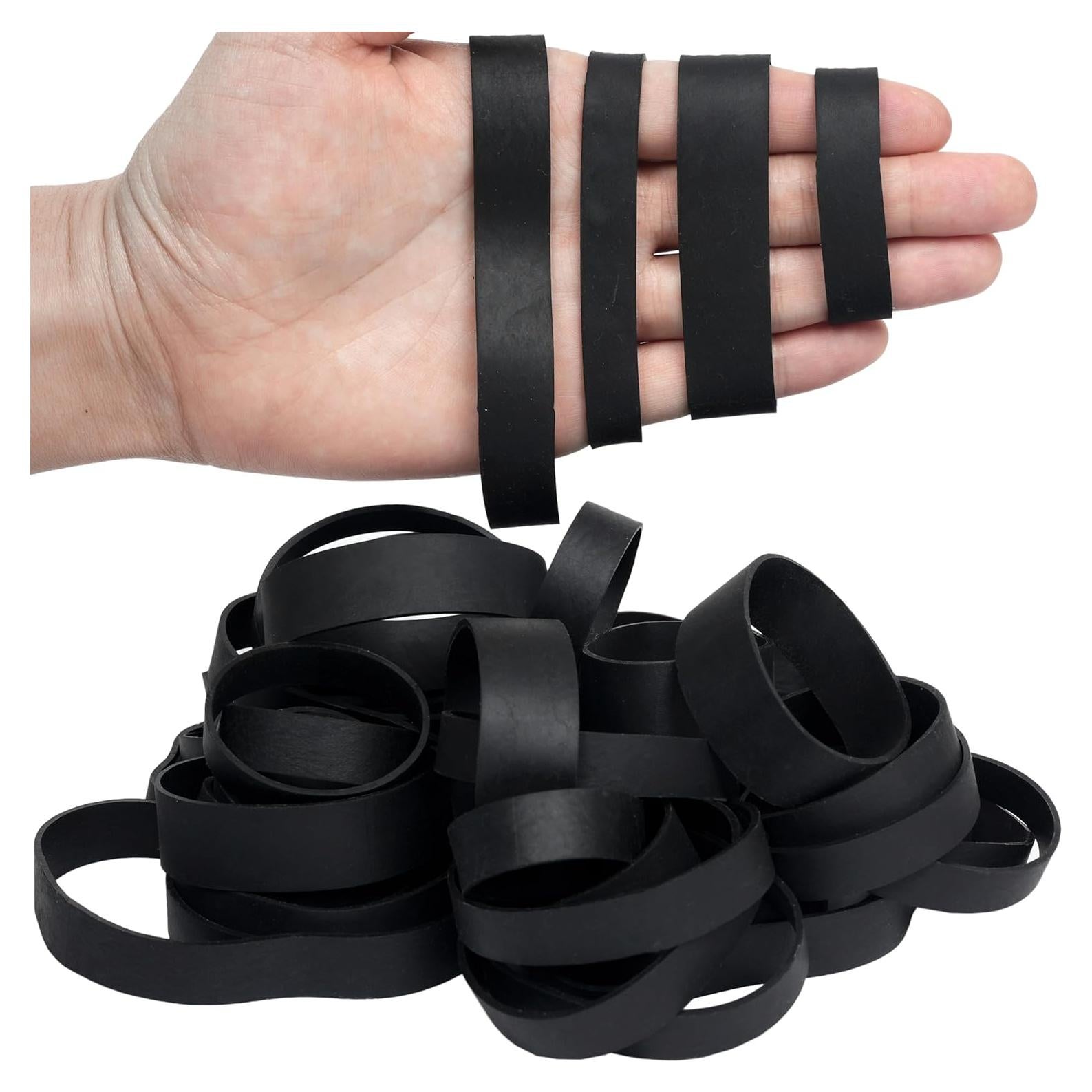 Bandas de Goma Negras HAIDIBAO Tamaños Mixtos 40 Pcs