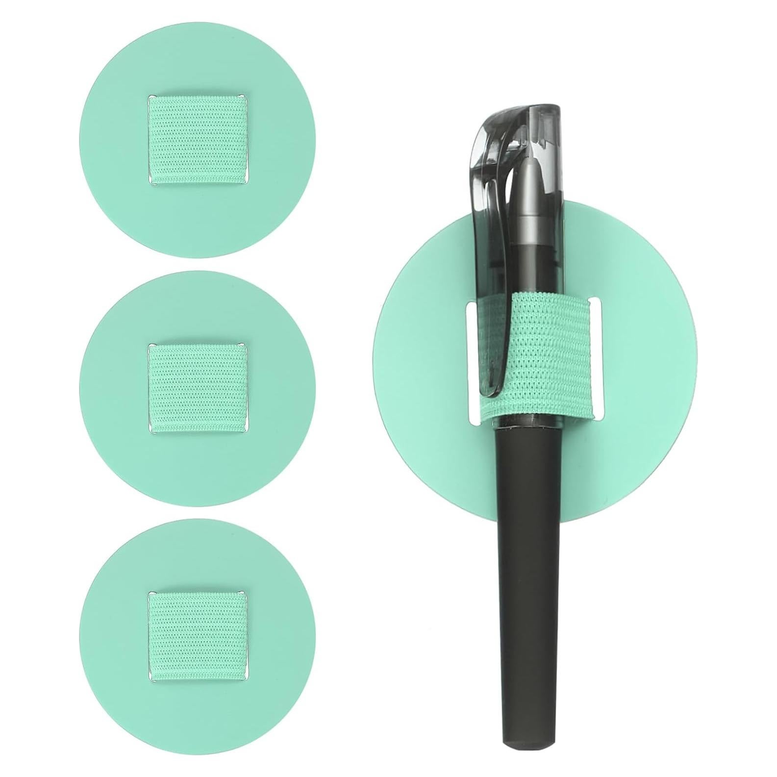 Soporte de Lazo para Bolígrafo uxcell 4 Pcs Autoadhesivo Verde