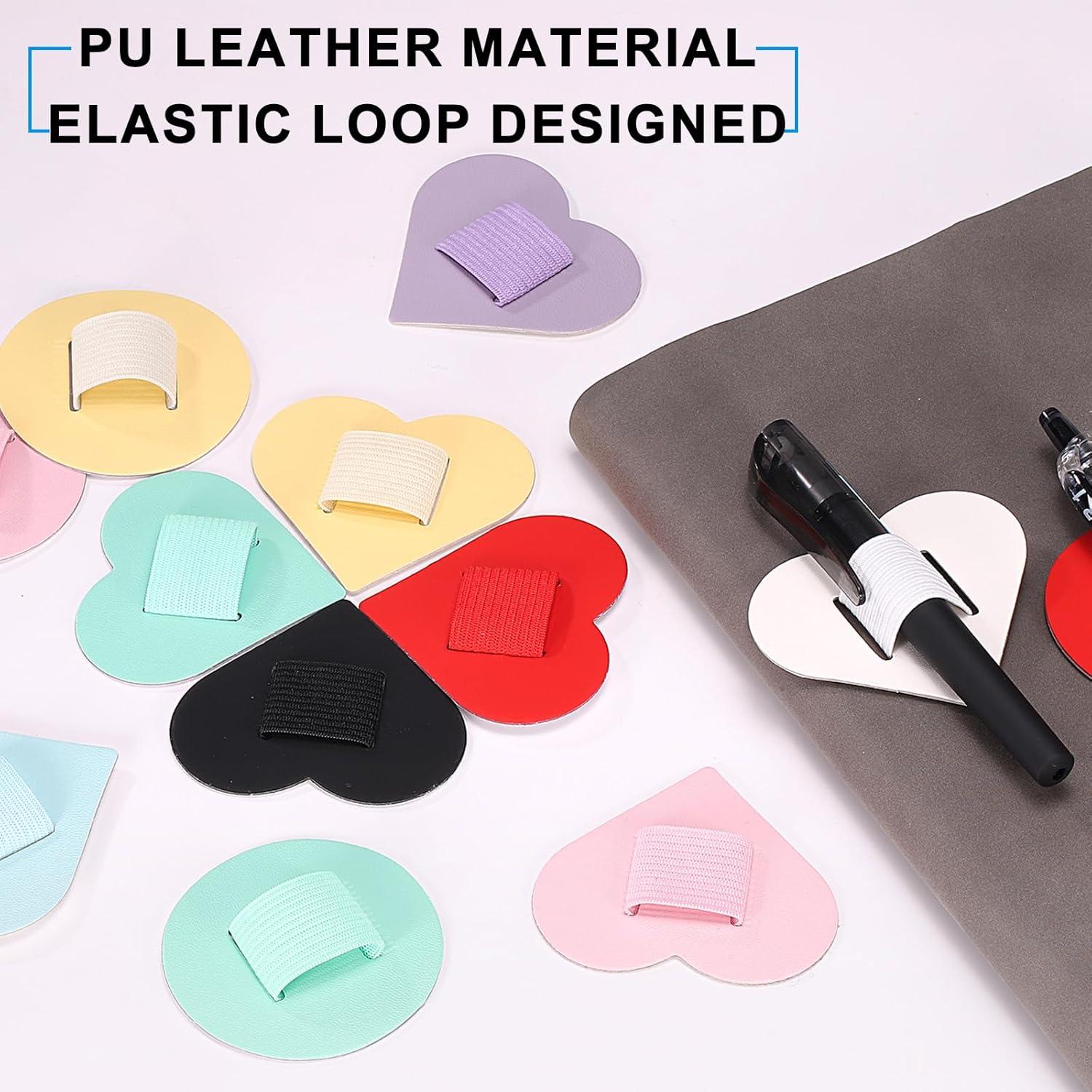 Soporte de Lazo para Bolígrafo uxcell 4 Pcs Autoadhesivo Verde