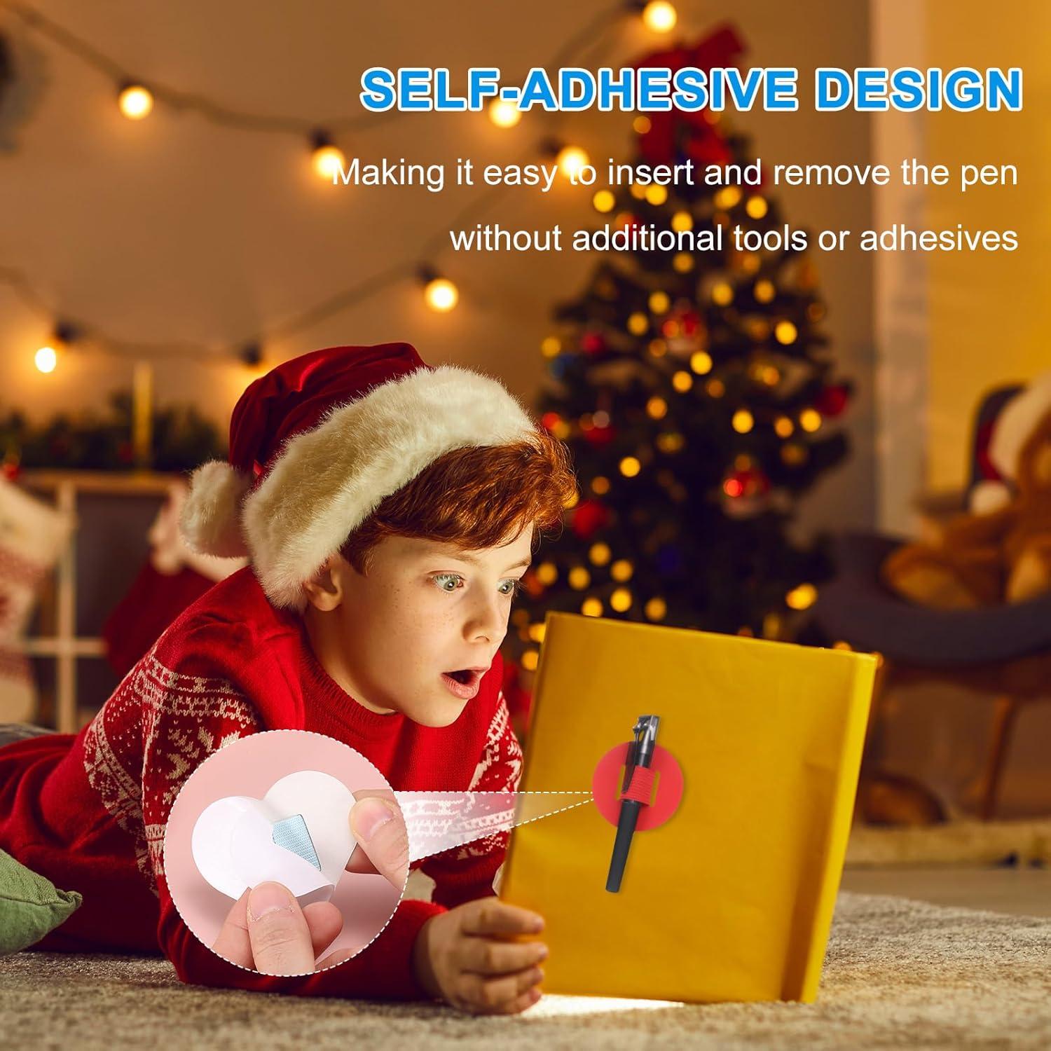 Soporte de Lazo para Bolígrafo uxcell 4 Pcs Autoadhesivo Verde