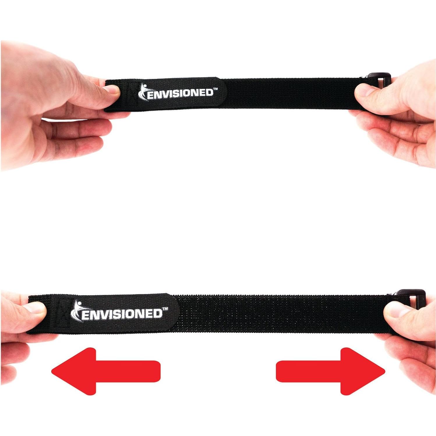 Correas Elásticas Reutilizables Envisioned 4 cm x 1 m - Paquete de 6