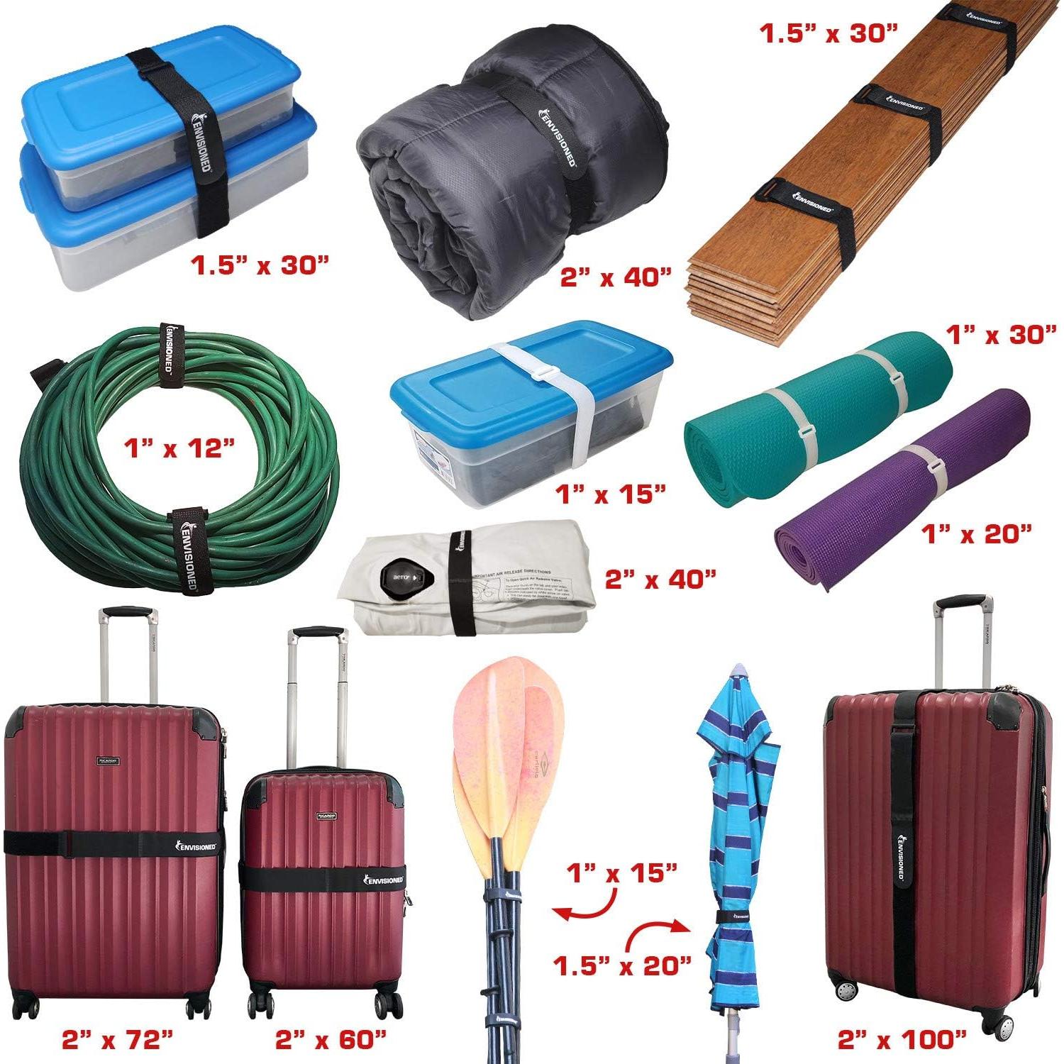 Correas Elásticas Reutilizables Envisioned 4 cm x 1 m - Paquete de 6