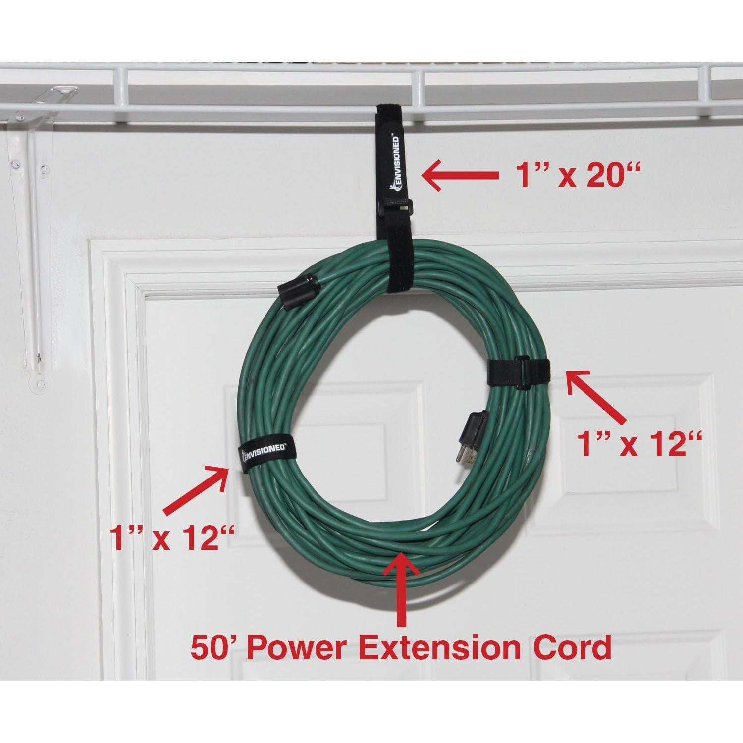 Correas Elásticas Reutilizables Envisioned 4 cm x 1 m - Paquete de 6