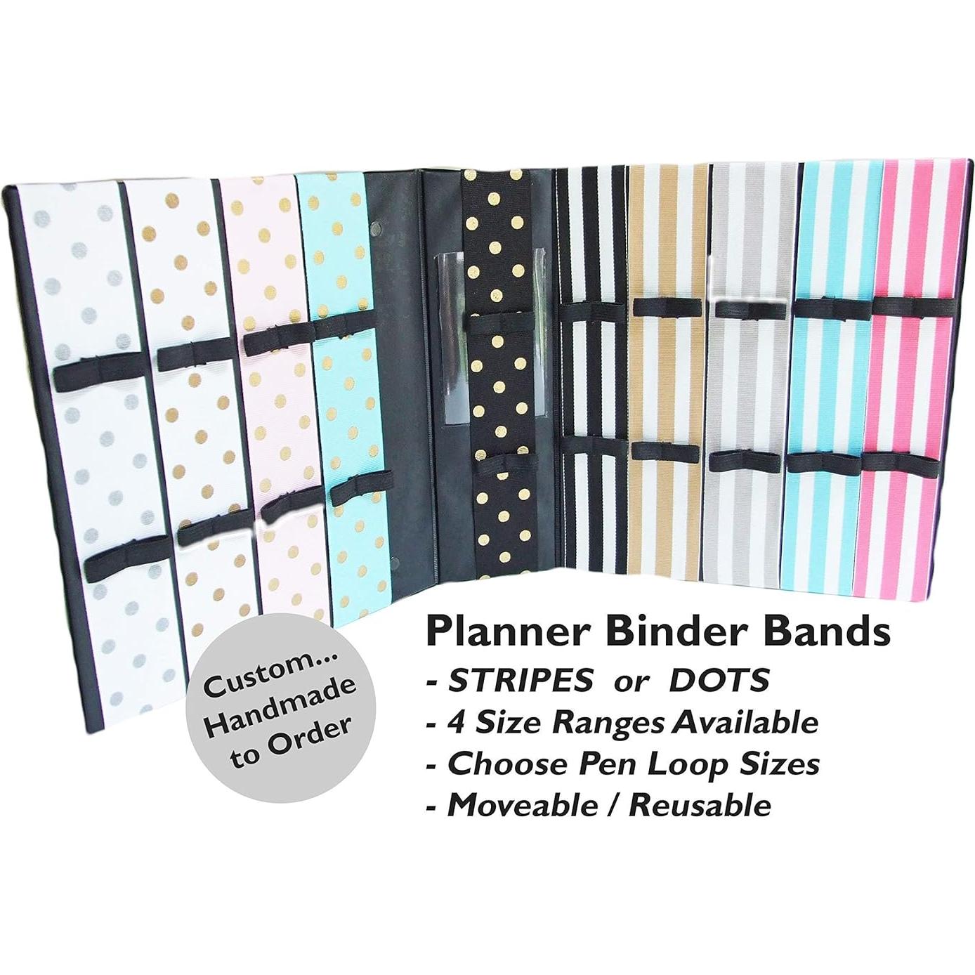 Planificador Banda Soporte para Bolígrafo Personalizado 4 Tamaños