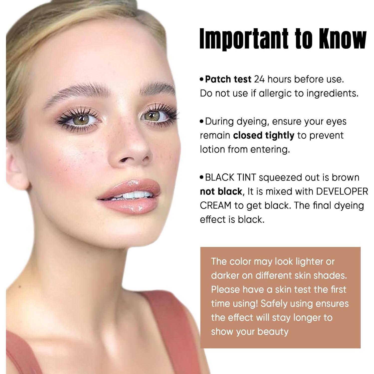 Kit de Color de Pestañas Lomansa 8ml Negro Natural