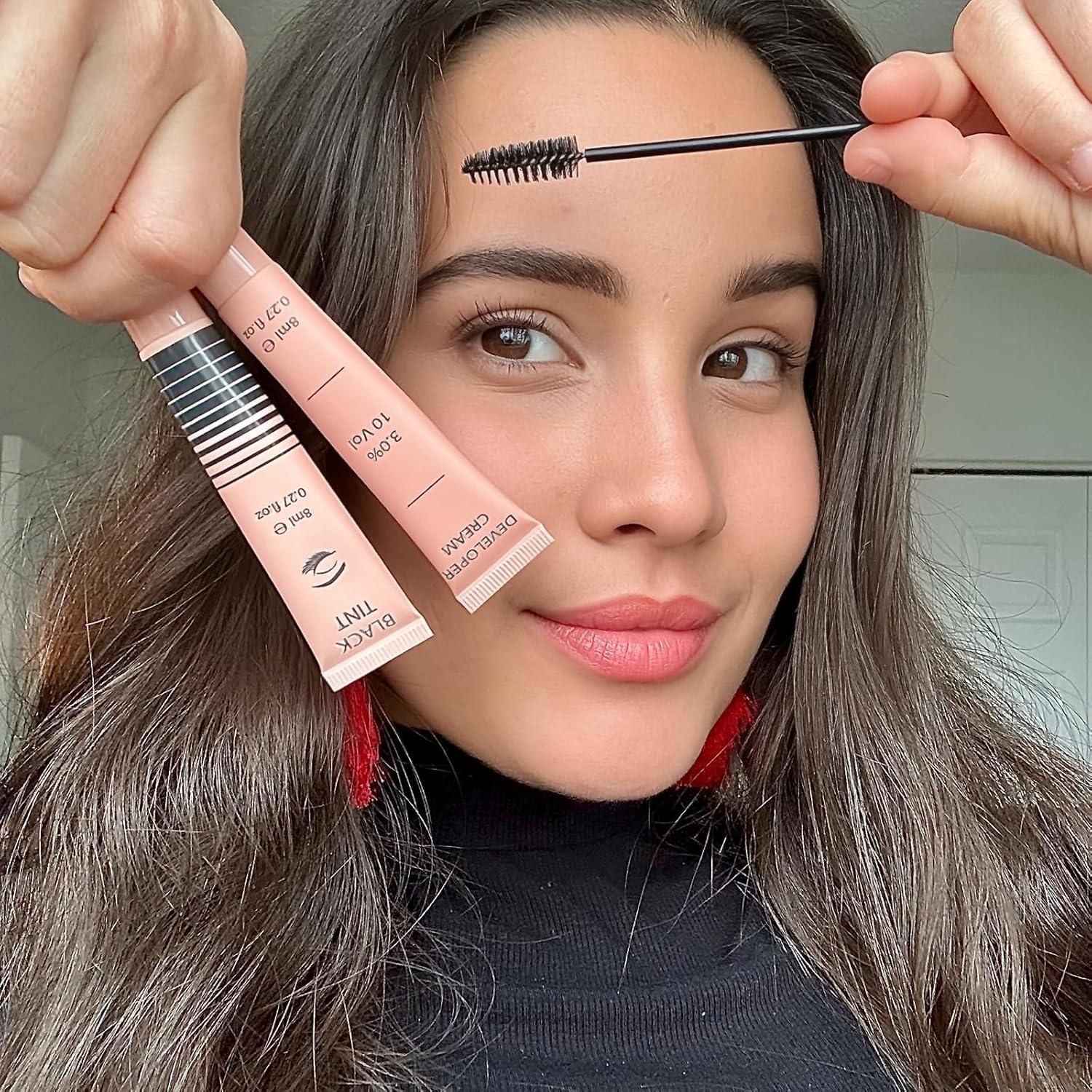 Kit de Color de Pestañas Lomansa 8ml Negro Natural