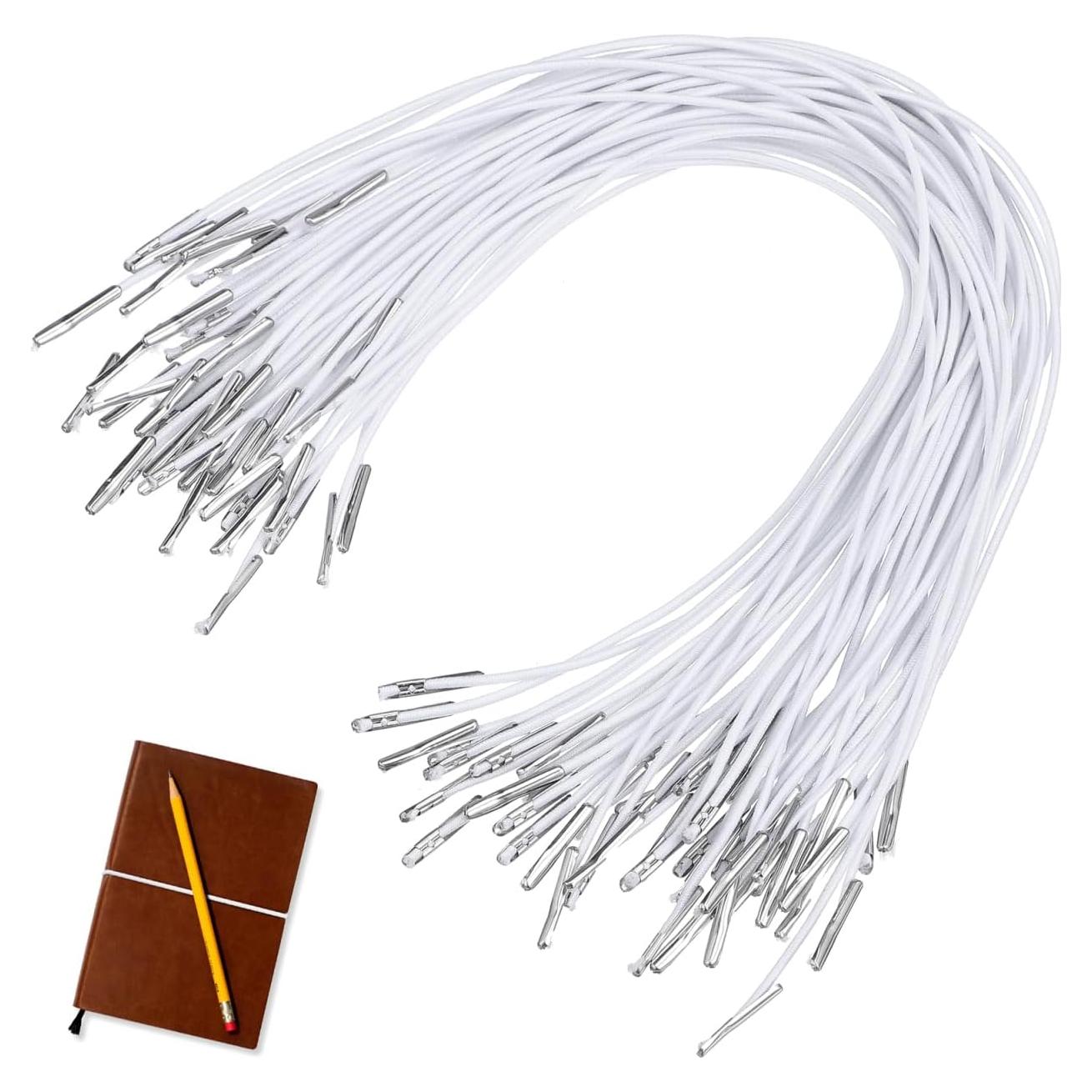 Cuerdas Elásticas Blancas NOLITOY 50 Pcs 28 cm para DIY