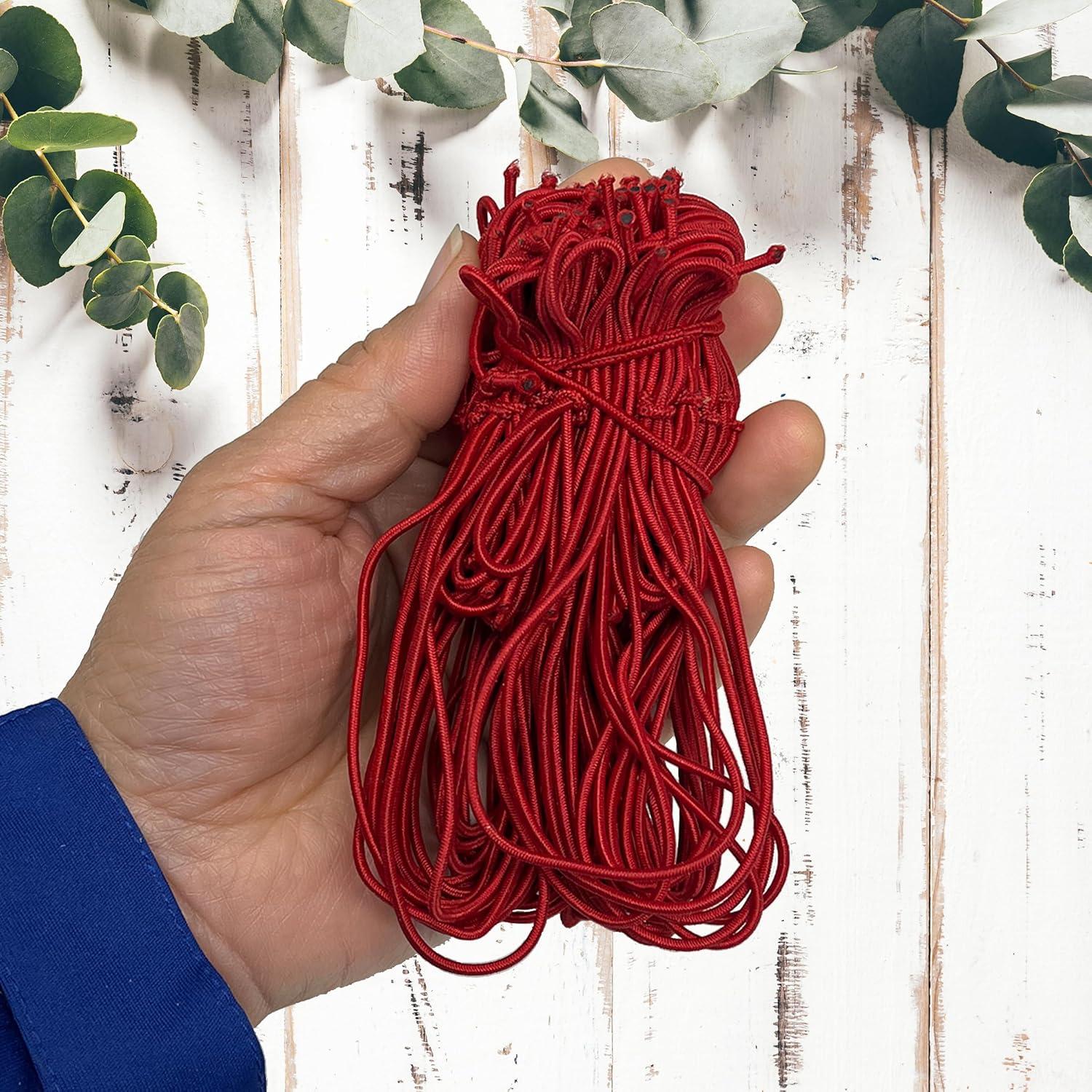 Laços Elásticos K-Kraft Rojos 100 Unidades 25.4 cm para Artesanías