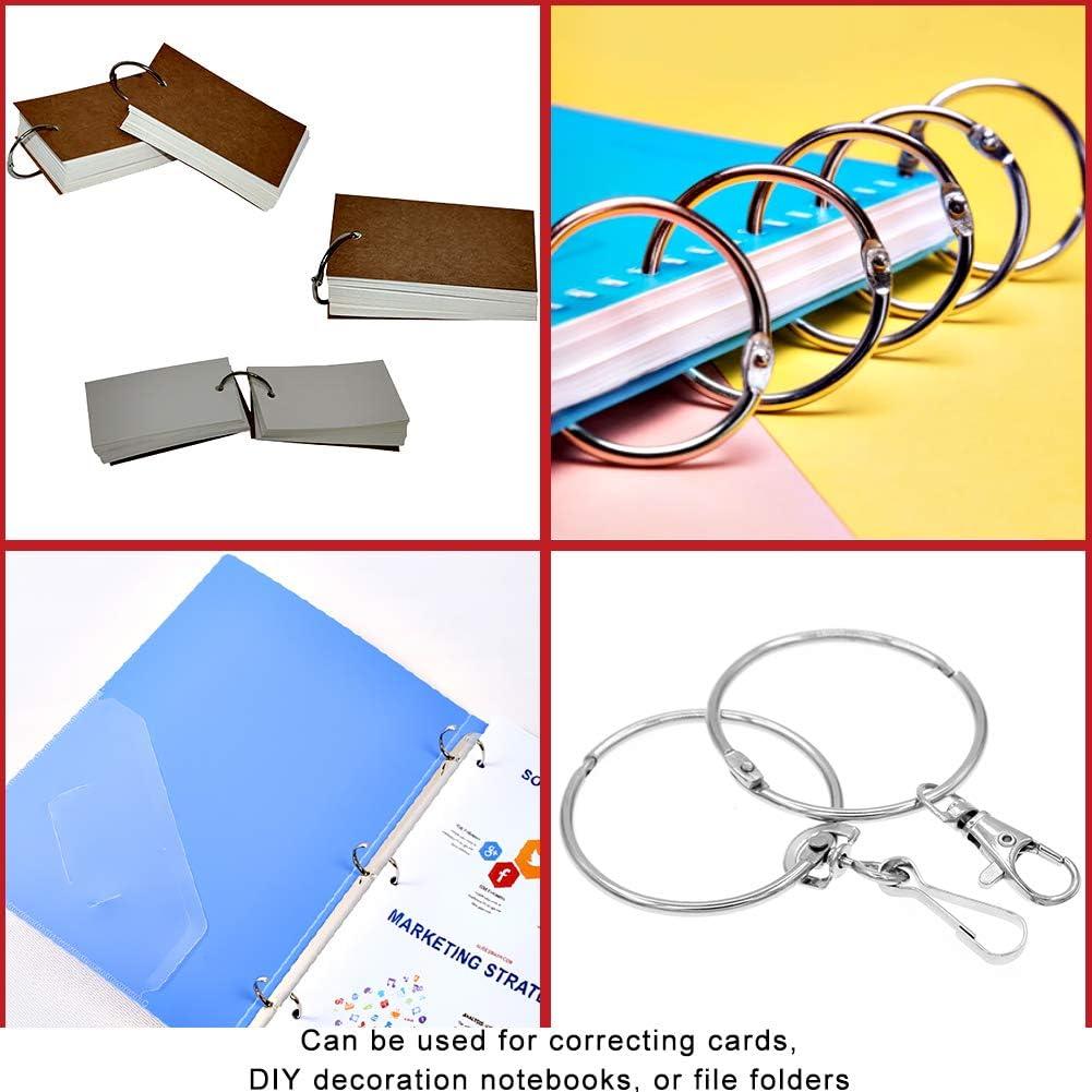 Anillas de Encuadernación Coideal 63mm Plateadas - Paquete de 20