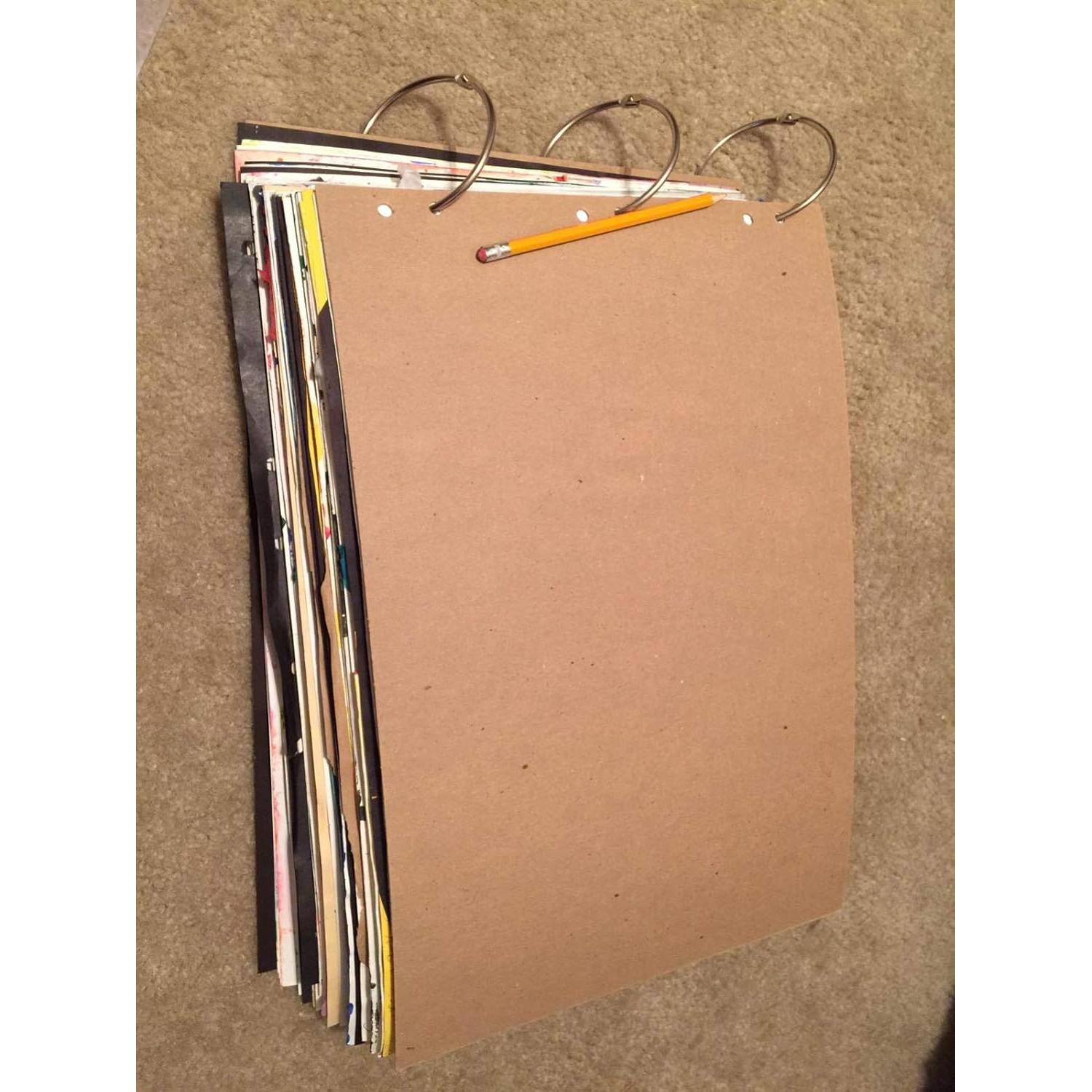 Anillas de Encuadernación Coideal 63mm Plateadas - Paquete de 20