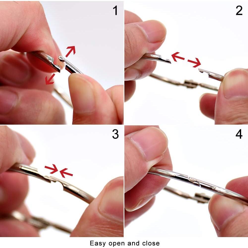 Anillas de Encuadernación Coideal 63mm Plateadas - Paquete de 20