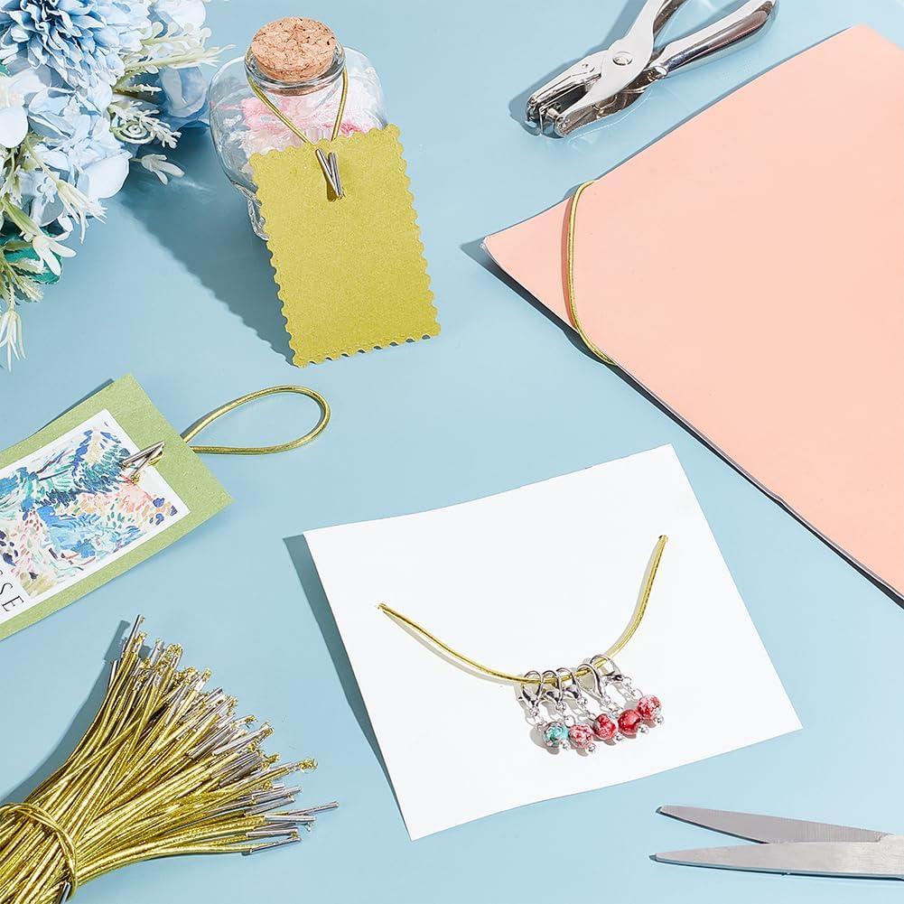 Cuerda Elástica Amarilla 120Pcs AHANDMAKER 165mm 2mm