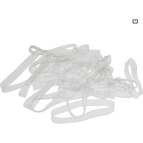 100 Bandas de Cuero TPU Transparentes 60x1cm Alta Resistencia