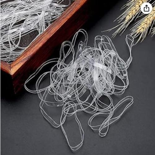 100 Bandas de Cuero TPU Transparentes 60x1cm Alta Resistencia