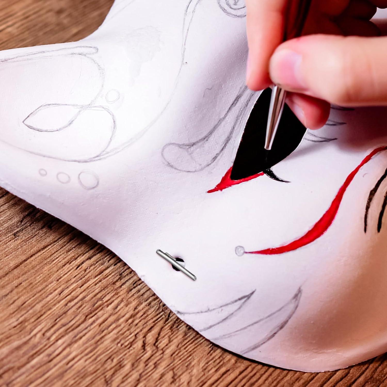 50 Cuerdas Elásticas con Púas Metálicas SEWACC 28cm Blancas