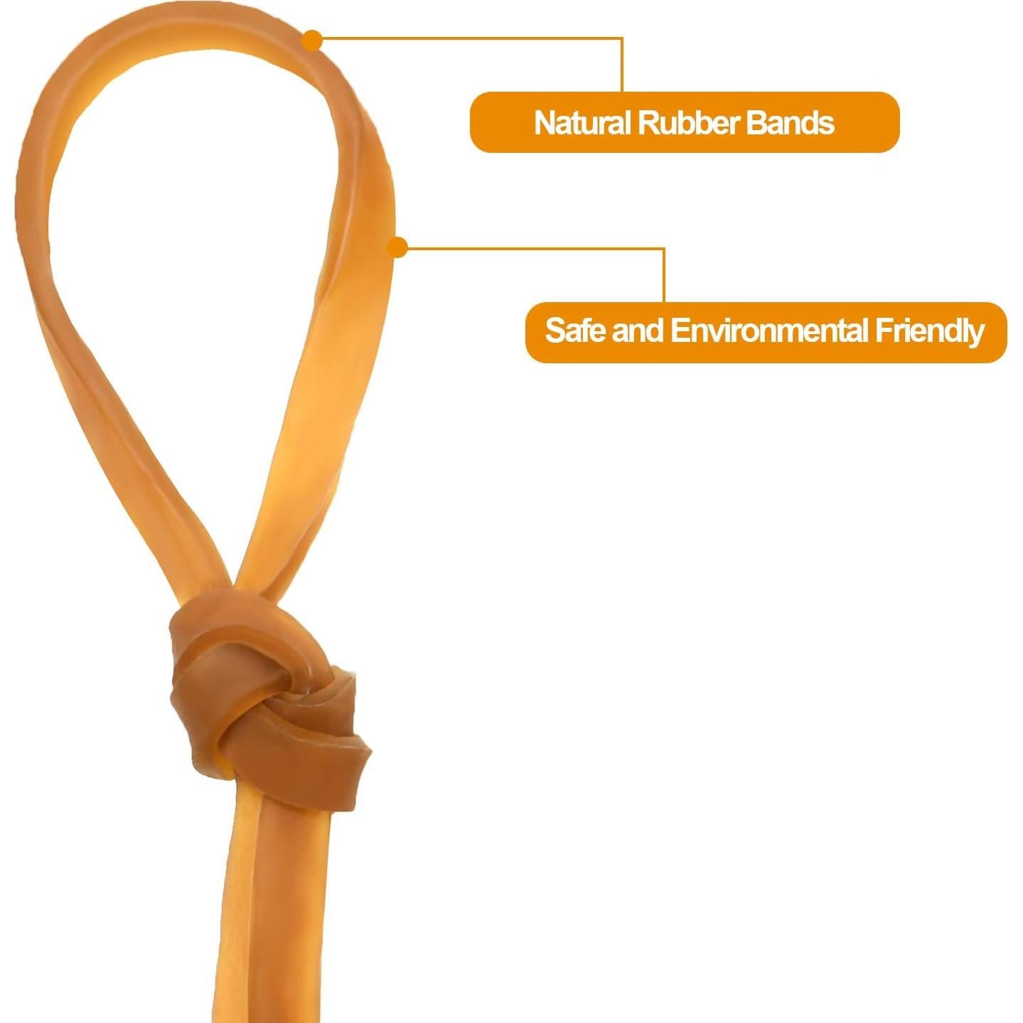 Chinco 100 Bandas de Goma Elástica 10 x 0.6 cm Amarillas