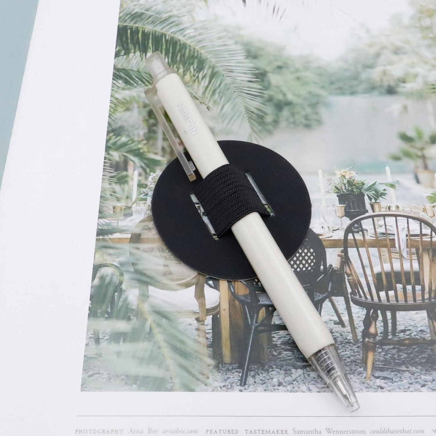 Soporte de Lápiz Autoadhesivo Oedema 10 Pcs Negro 55 mm