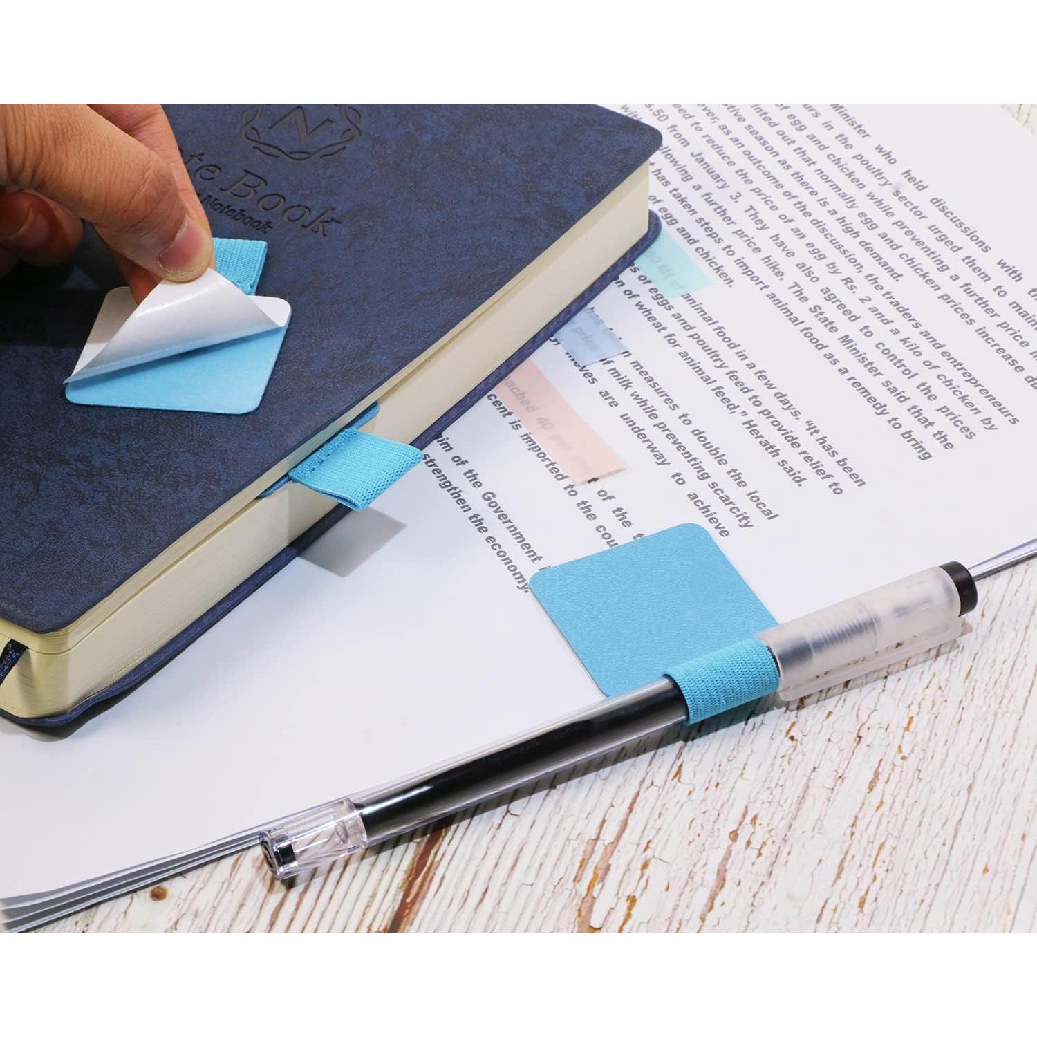 Soportes para Bolígrafos Mini Skater 3 Pcs Azul Cuero PU